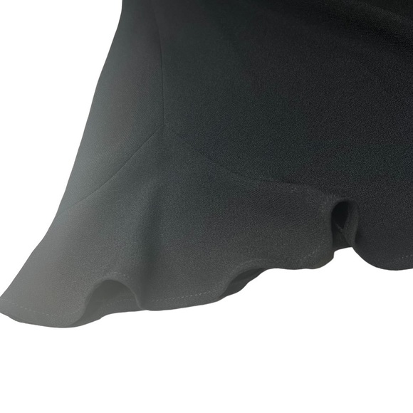 NWT ZELDA 90's Black Crepe Trumpet Meryl Maxi Skirt Size 10 - Picture 7 of 11